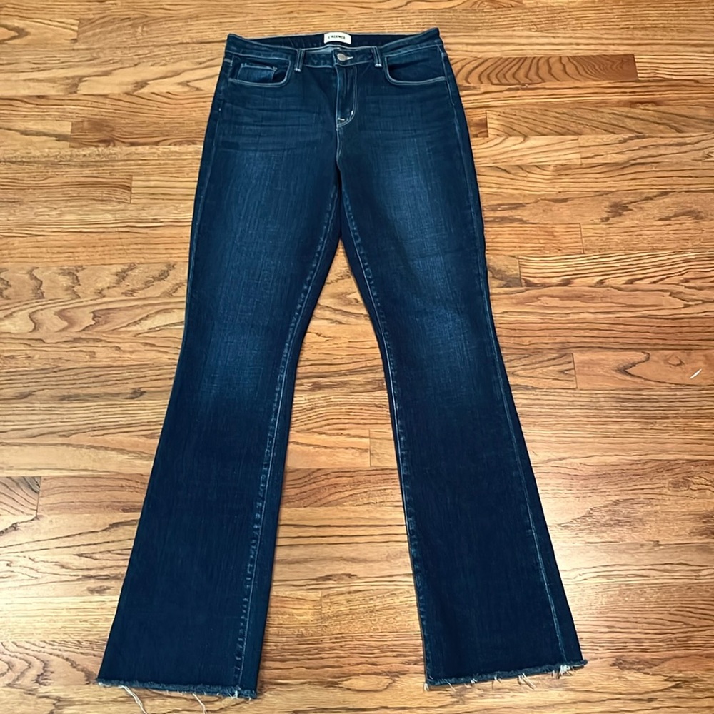 L’AGENCE RUTH HIGH RISE STRAIGHT LEG DENIM JEANS SUTTON WASH SIZE 28
